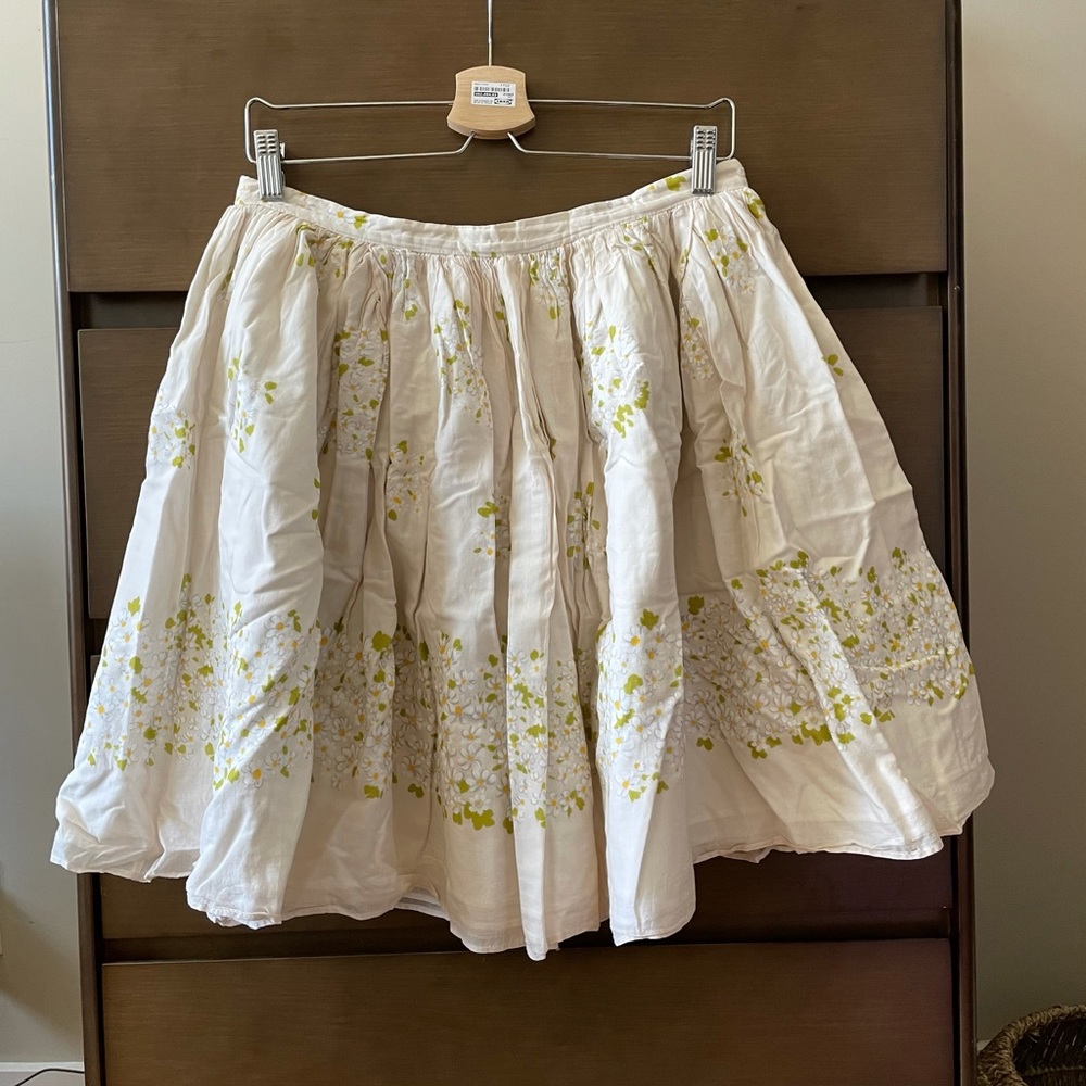 Red Valentino midi skirt with daisy print